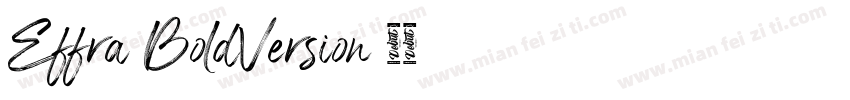 Effra BoldVersion 2字体转换